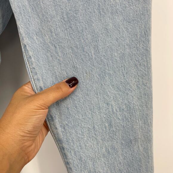 SLVRLAKE | Charlotte Patch Pocket Bootcut Flare Light Wash Jeans Clear Skies 30 - Picture 8 of 16